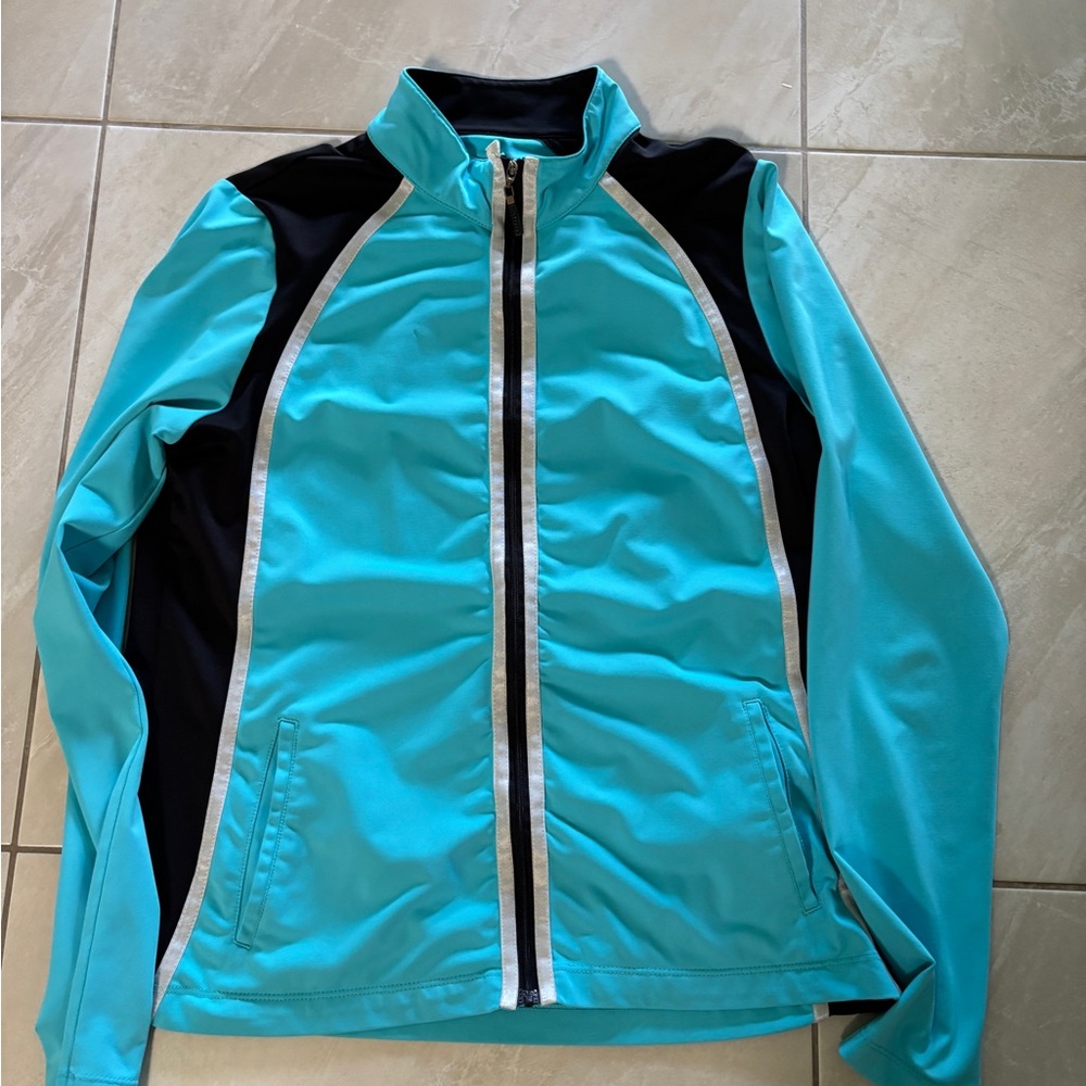 Women's Aqua and Black sports Jacket